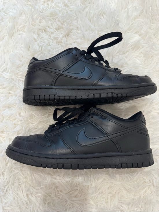 Nike Other - Nike Black Leather Dunks Low Triple Black